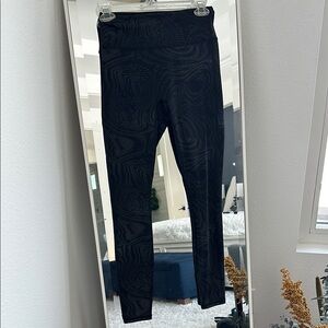 Fabletics Black Patterned Leggings